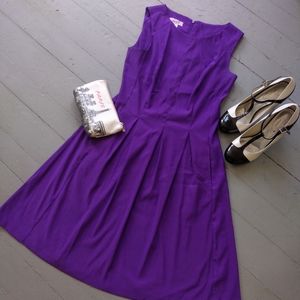 Purple A-line Dress